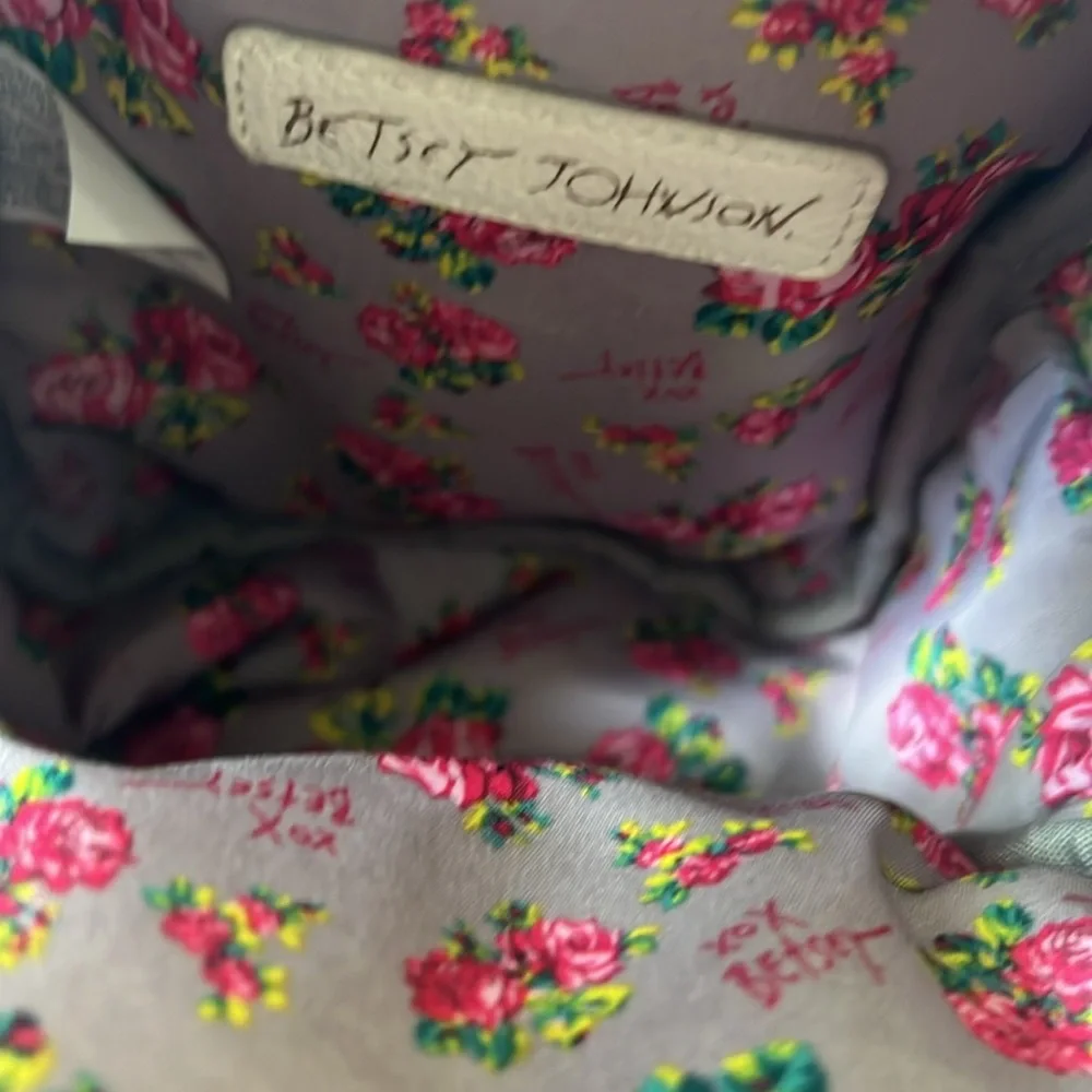 Betsey Johnson mini puppy dog floral backpack